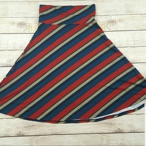 Lularoe azure skirt stripes xs